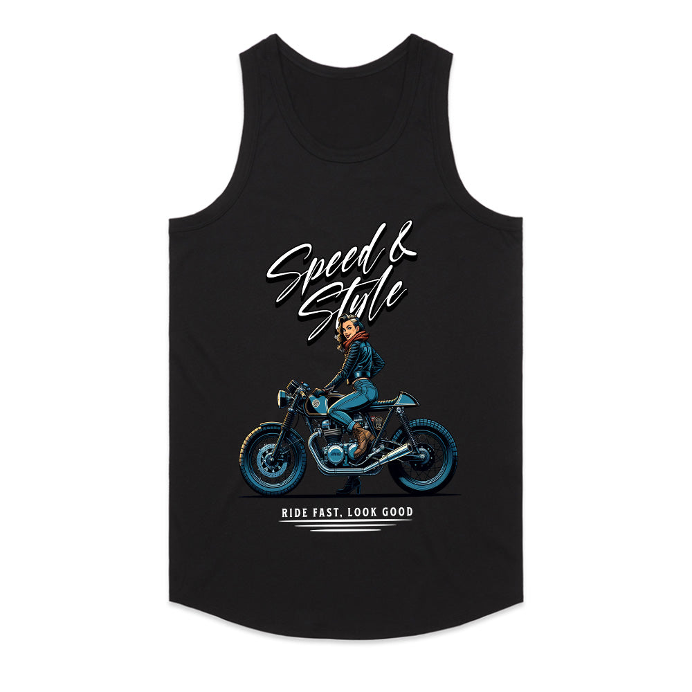 Speed & Style Vintage Motorcycle Rider T-Shirt