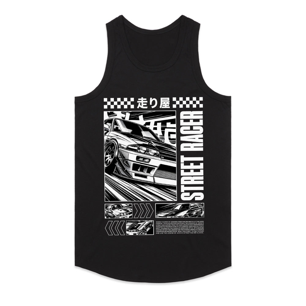 Street Racer Japan – Monochrome Drift Manga Legend T-Shirt