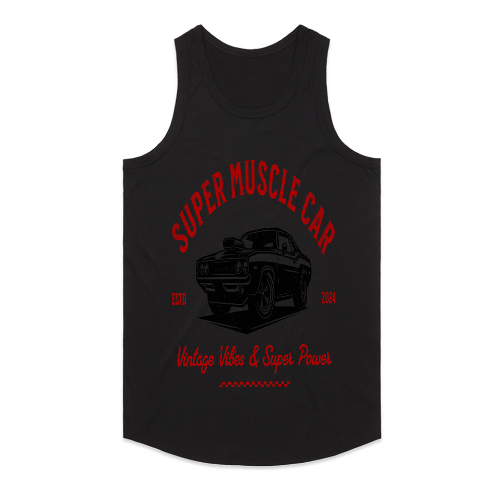 Super Muscle Car – Vintage Vibes & Super Power T-Shirt