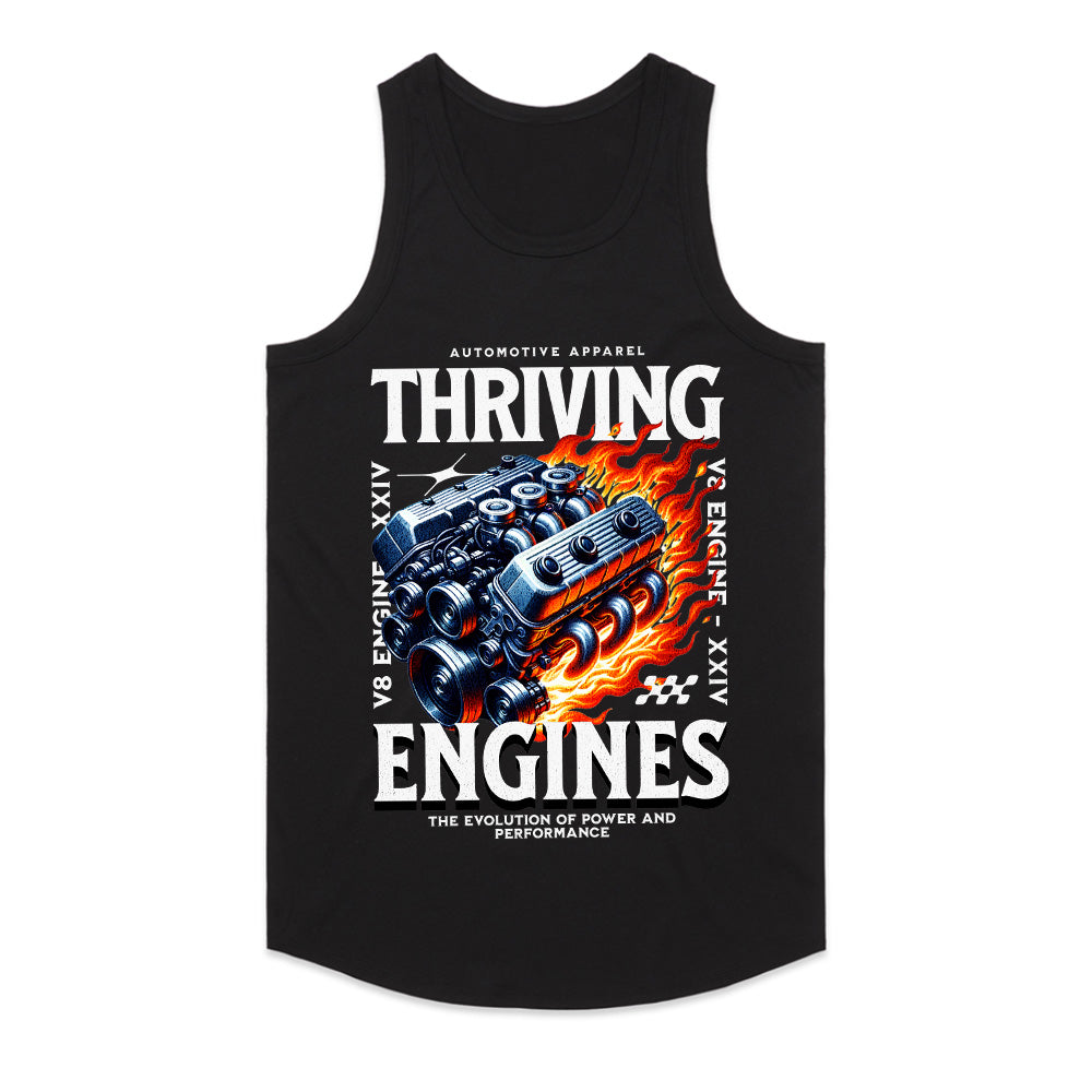Thriving Engines – V8 Power & Performance Evolution T-Shirt