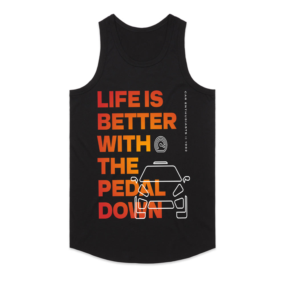 Pedal Down Lifestyle – Car Enthusiast Minimalist Racing T-Shirt