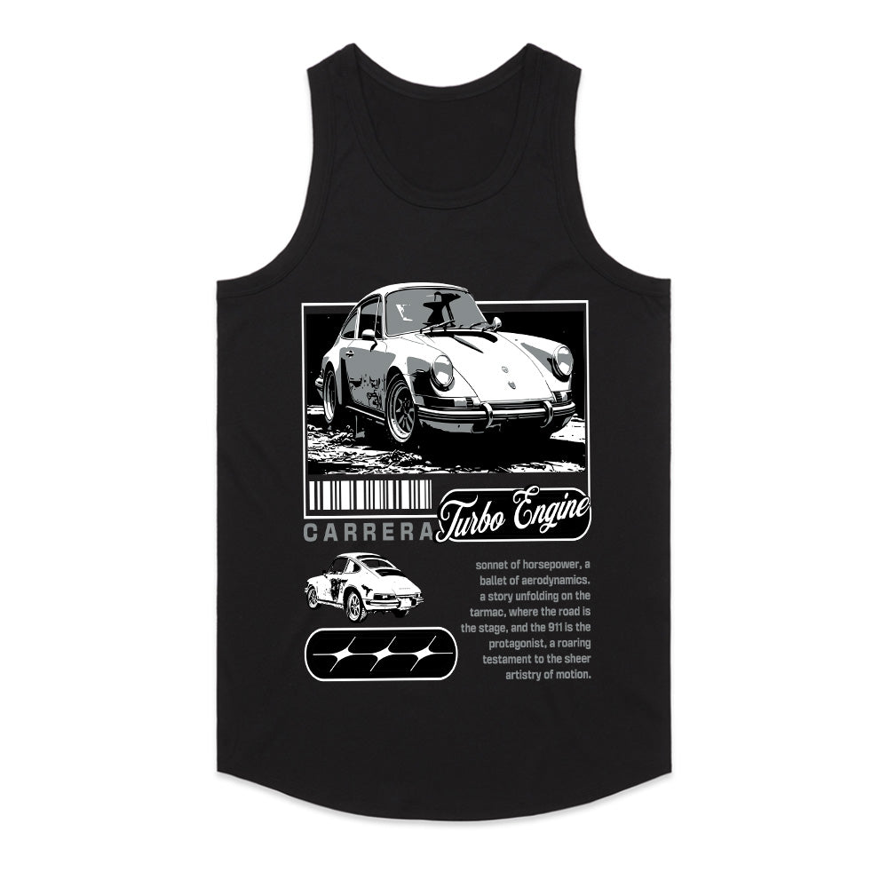 Vintage Porsche Carrera Turbo Engine – Retro Car Enthusiast T-Shirt