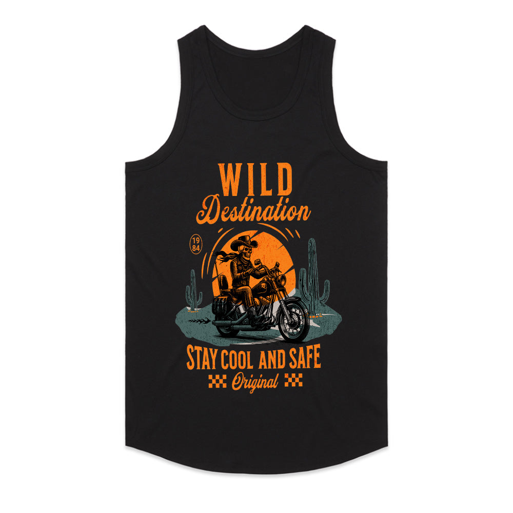 Wild Destination Biker T-Shirt – Stay Cool and Safe on the Open Road