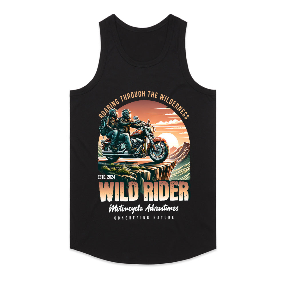 Wild Rider Motorcycle Adventure T-Shirt – Roaring Through the Wilderness