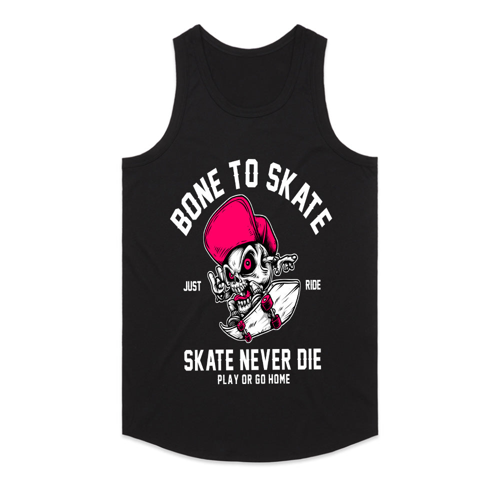 Bone to Skate – Rebel Rider Skull Tee