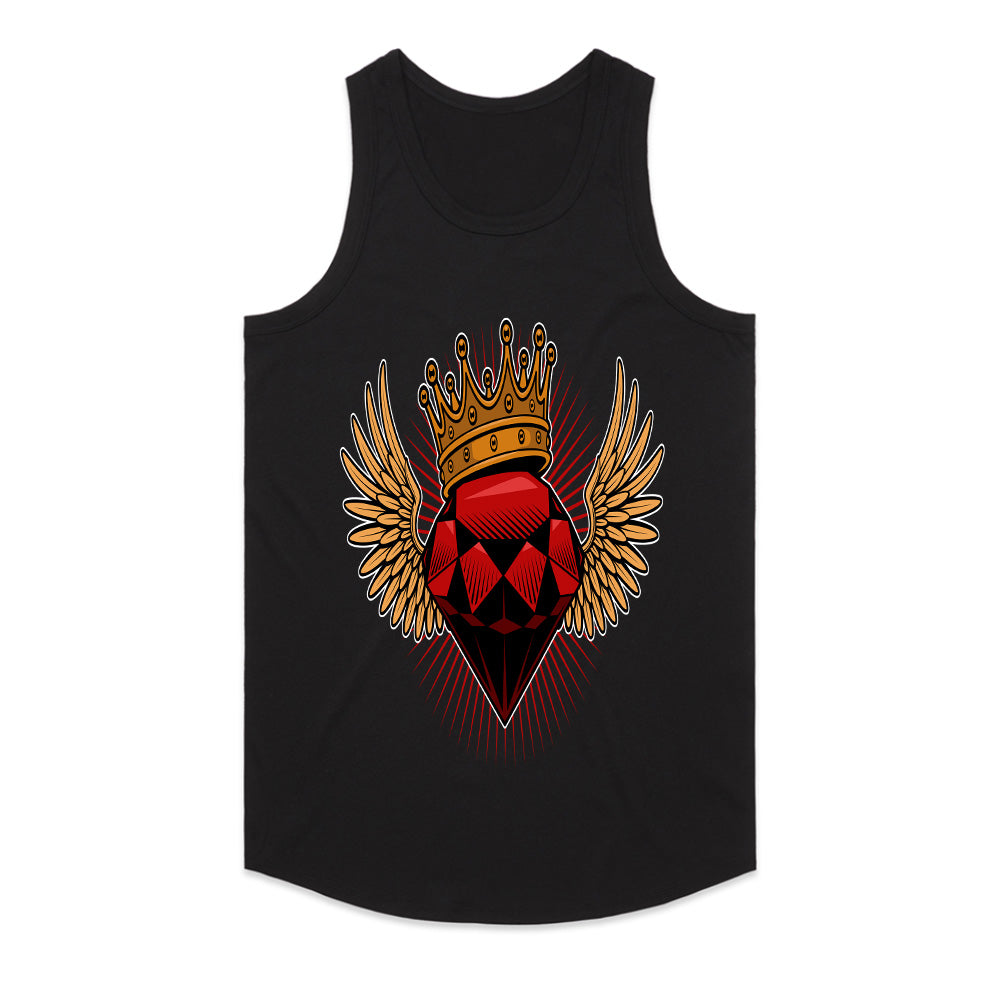 Royal Ember – Winged Heart Crown Tee