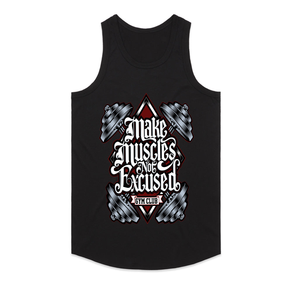 Make Muscles Not Excuses - Gym Motivation Tee