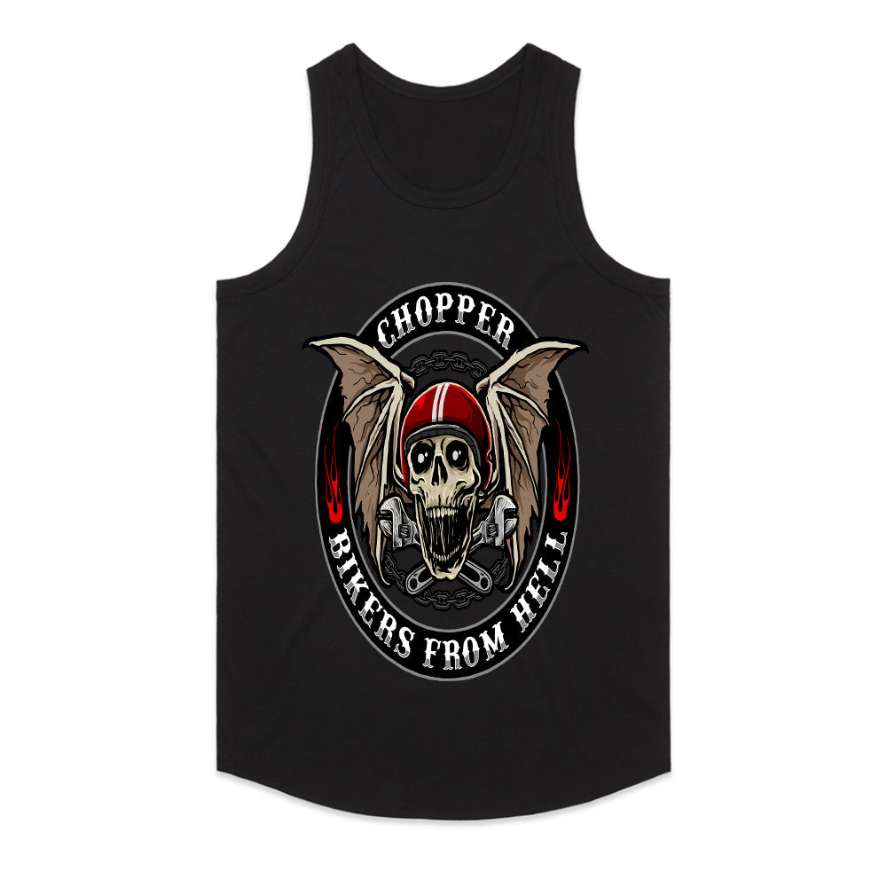 Bikers From Hell - Chopper Skull Rider Tee