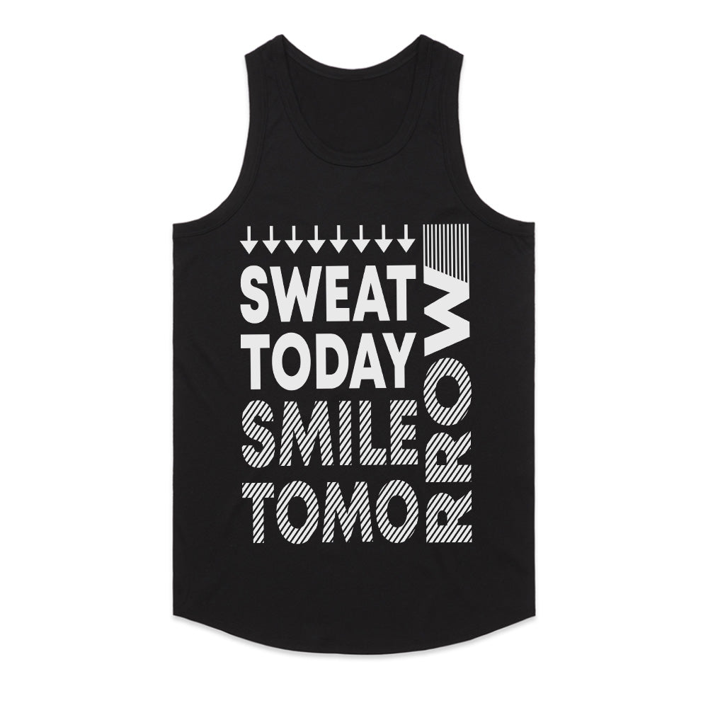 Sweat Today, Smile Tomorrow: Motivational Workout Tee