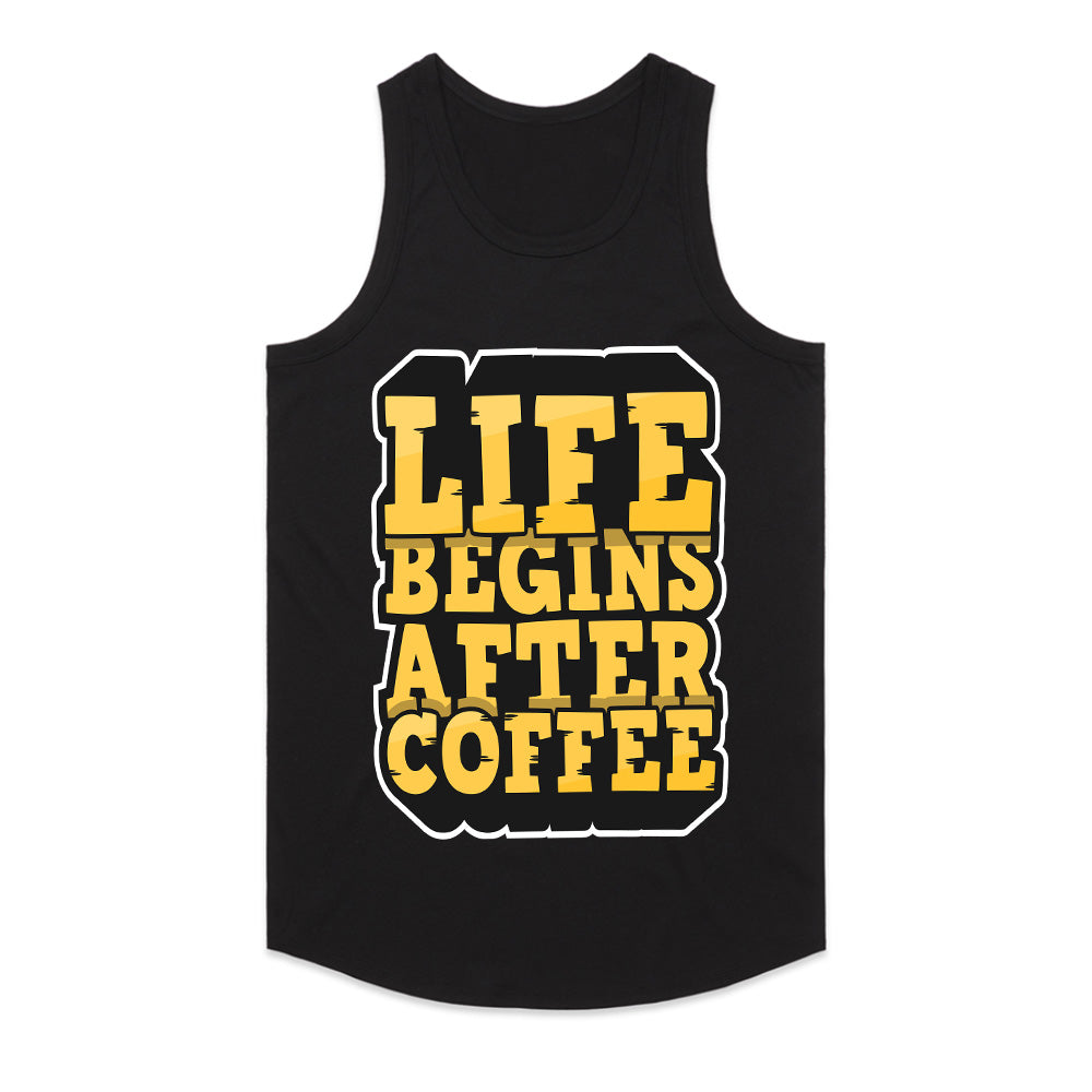 Life Starts With Coffee - Bold Typography Tee