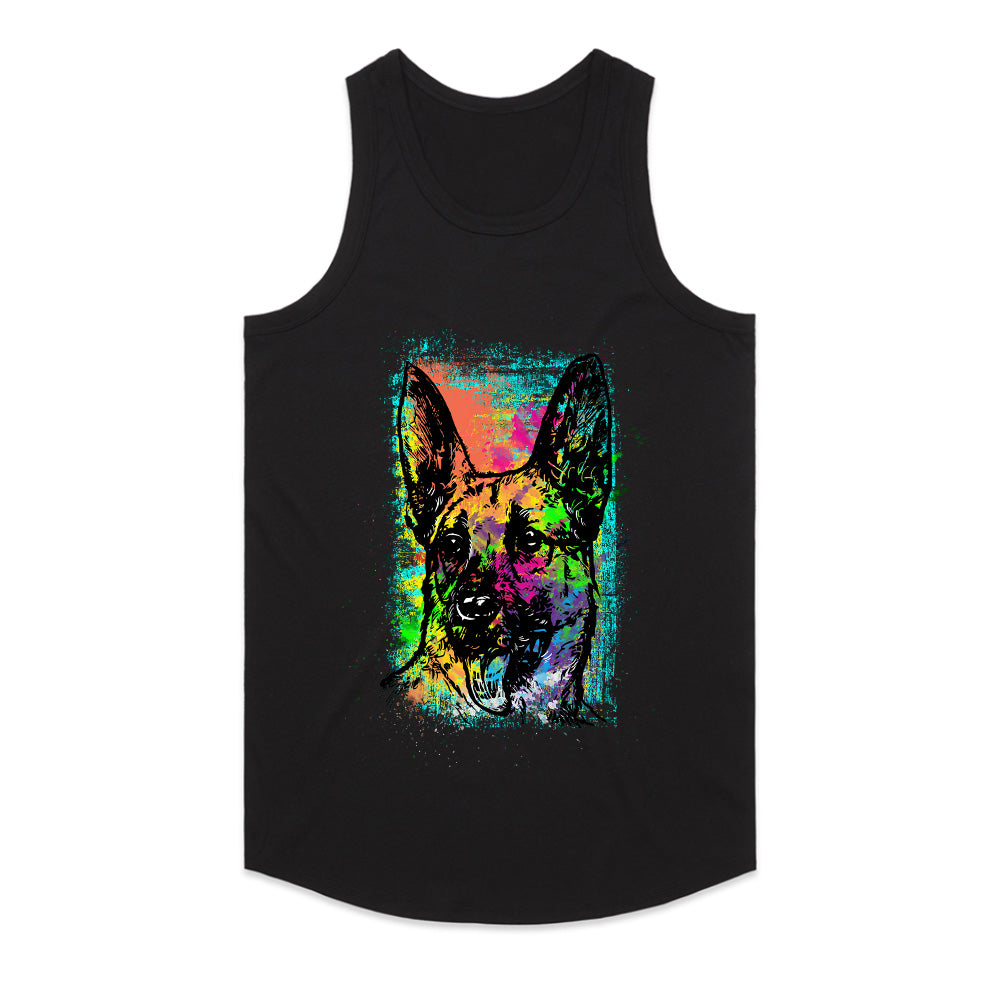Neon Sentinel – German Shepherd Spectrum Tee