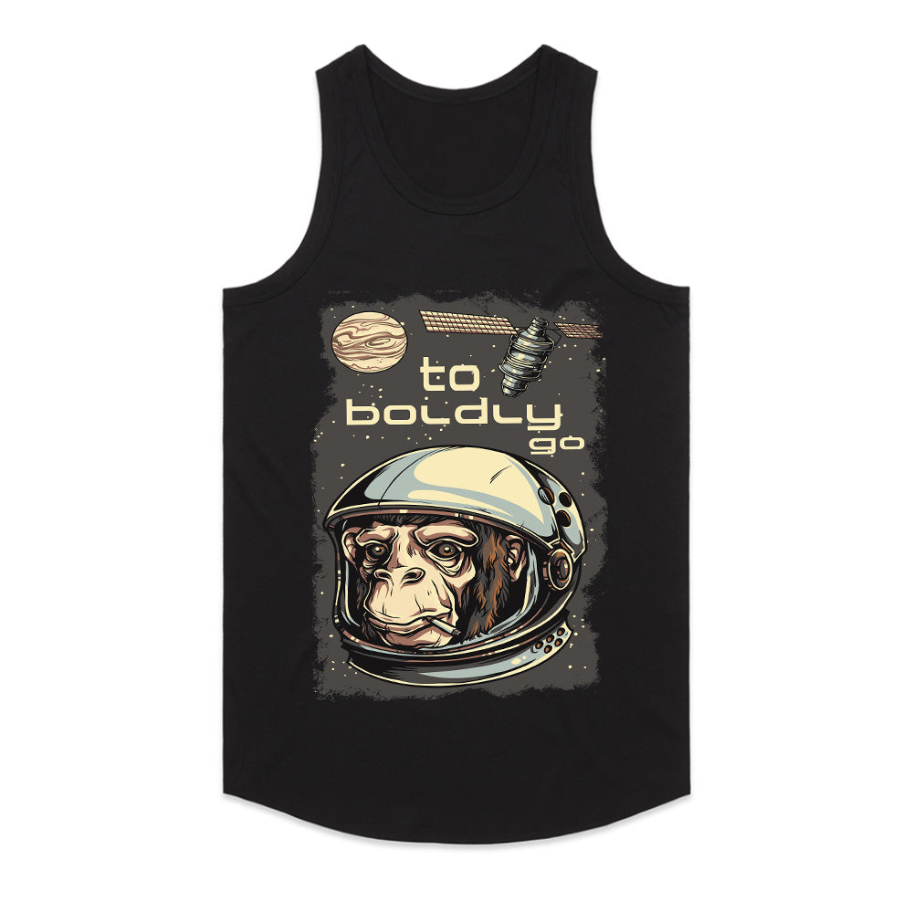 Space Chimp Explorer - To Boldly Go Tee