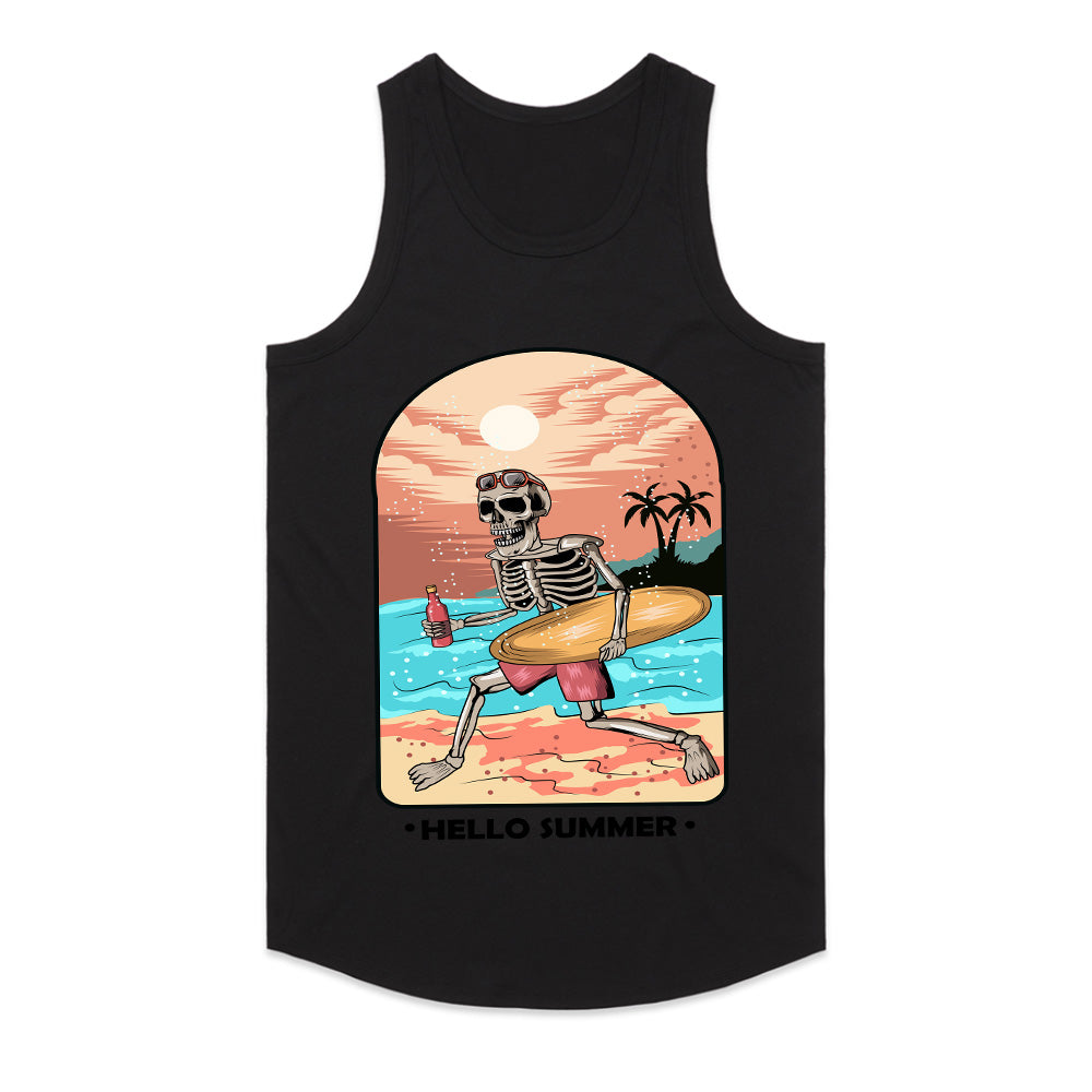 Skeleton Surfer: Eternal Summer Vibes Tee