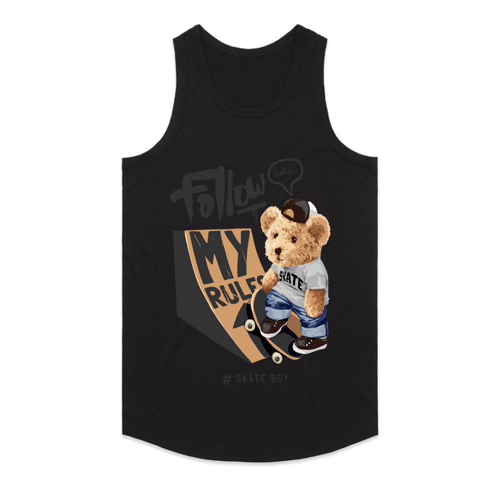 Skate Boy Bear: My Rules Tee