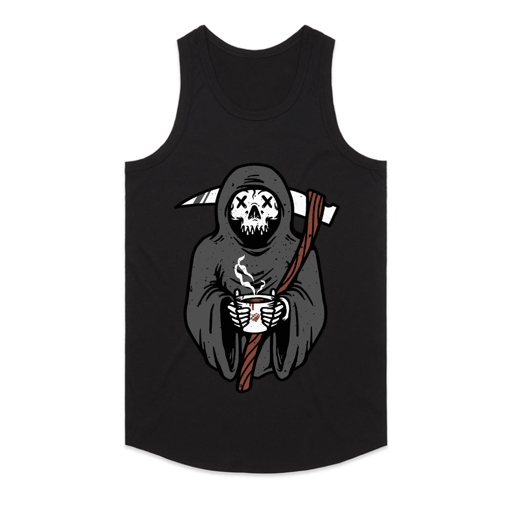 Caffeine & Scythes: Grim Morning Tee