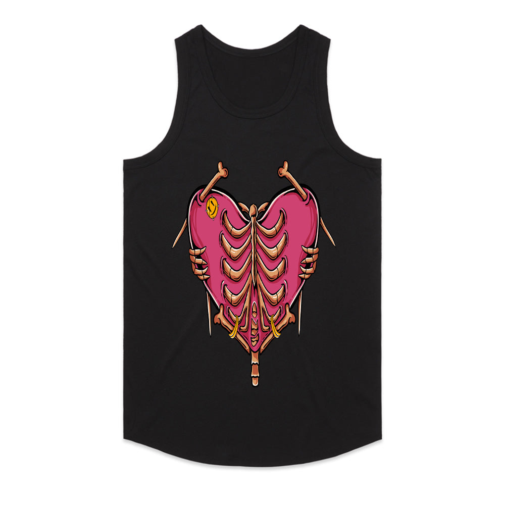 Stitched & Exposed – Ribbed Heart Tee