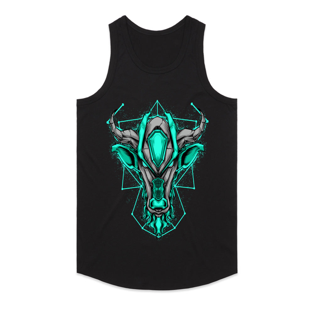 Cyber Minotaur – Neon Core Beast Tee