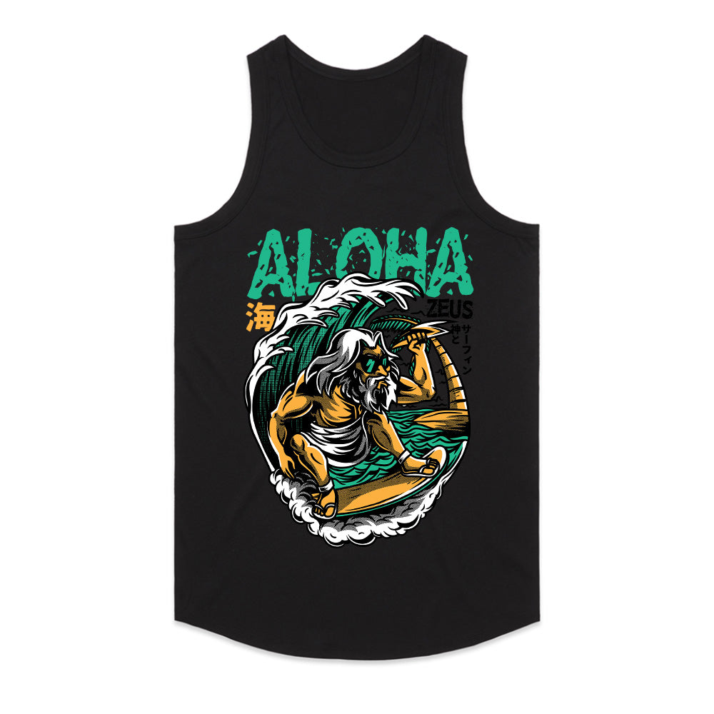 Aloha Zeus: Surfing God Tee