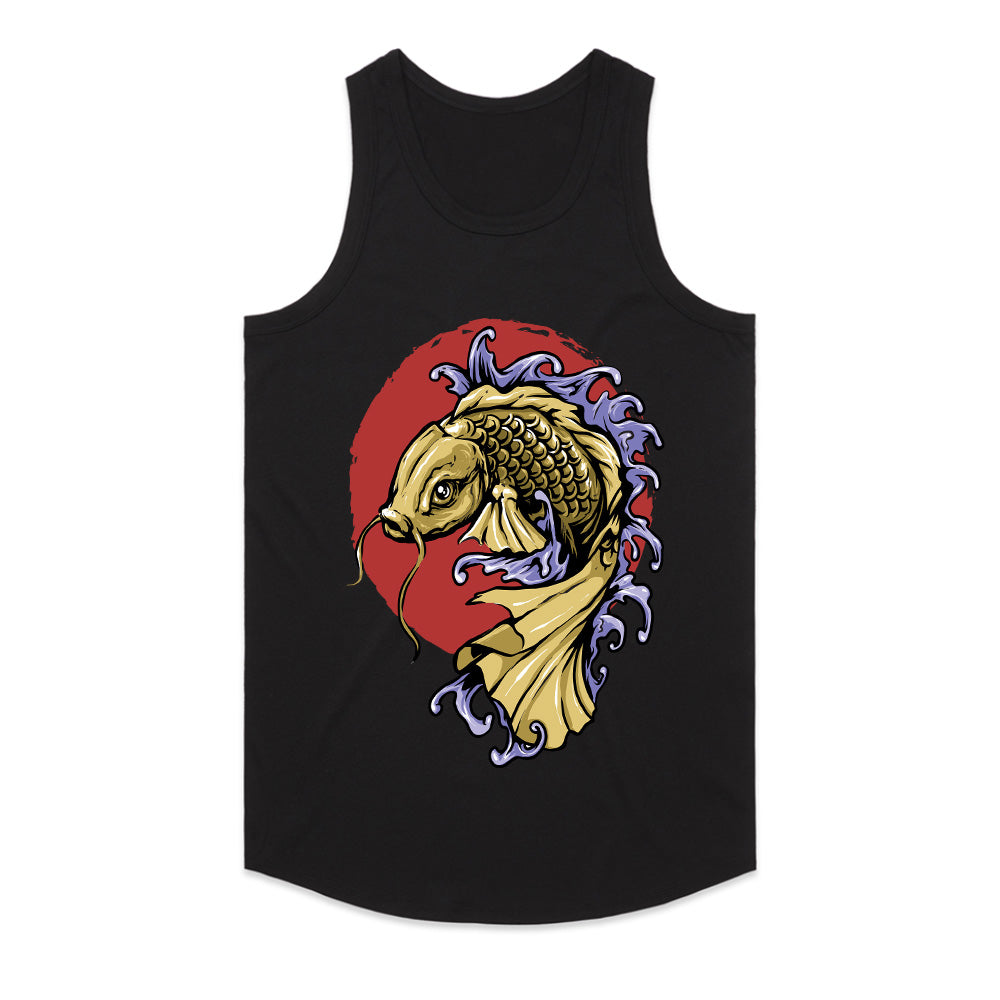 Golden Koi Uprising Tee – Flow with Strength