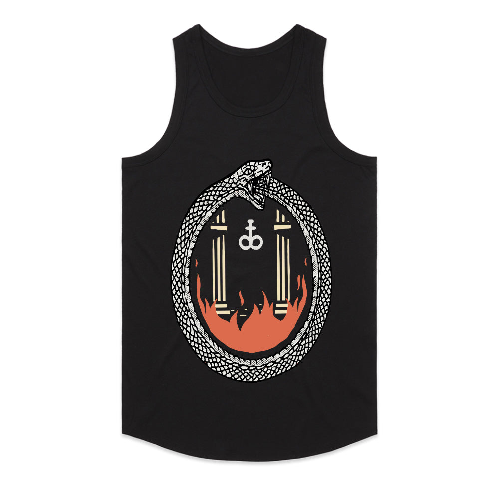 Ouroboros Flame Tee – Eternity Through Destruction