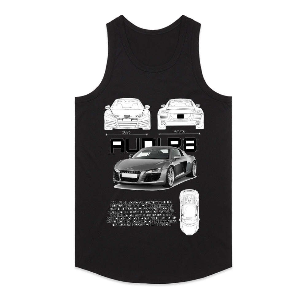 Audi R8 Supercar Blueprint T-Shirt