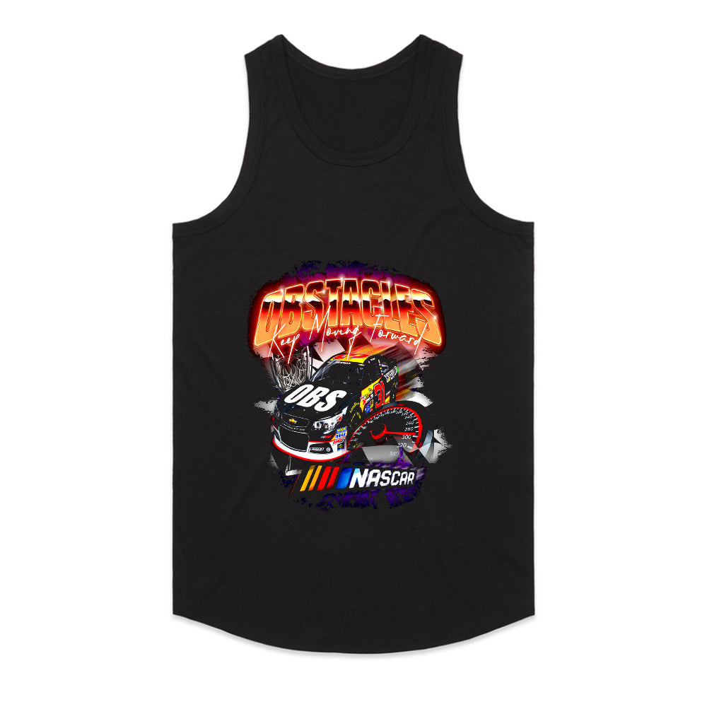Obstacles NASCAR Racing T-Shirt – Keep Moving Forward Edition