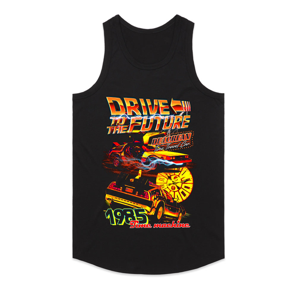Drive to the Future Time Machine T-Shirt – Retro DeLorean 1985 Edition