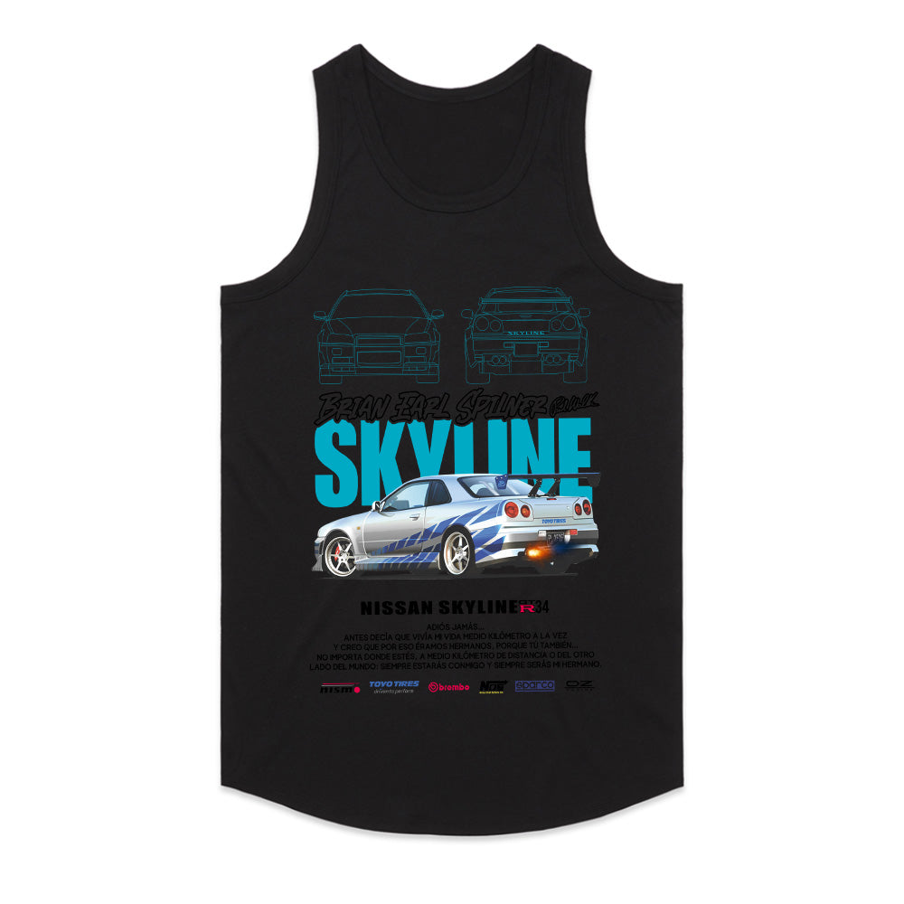 Skyline Legend: Brian Earl Spilner Edition — JDM R34 T-Shirt