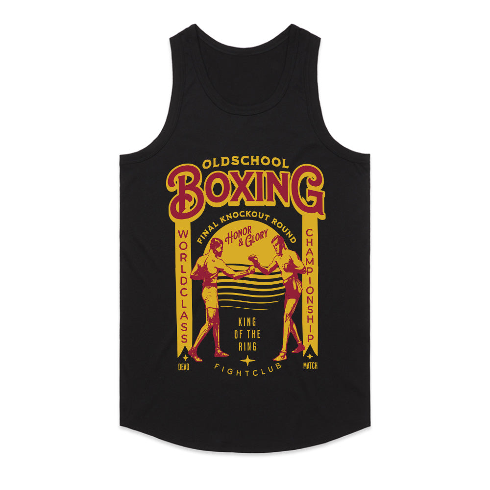 "Old School Boxing" Vintage Fight Club T-Shirt – Classic Champion Spirit