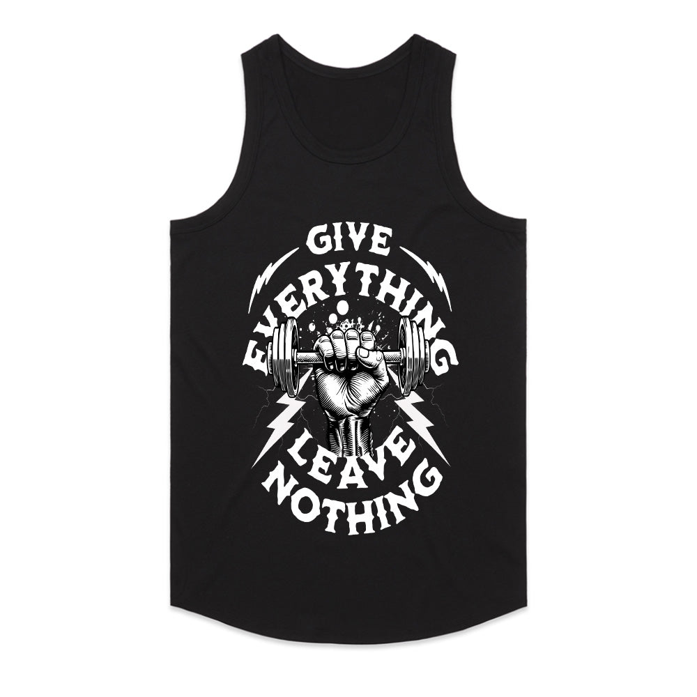 Give Everything, Leave Nothing – Hardcore Gym Motivation T-Shirt