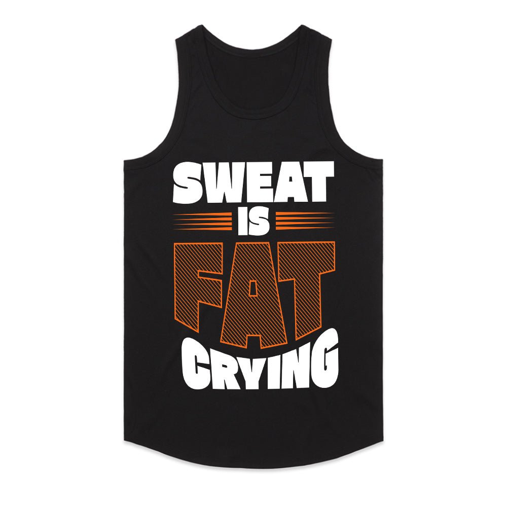 Sweat is Fat Crying – Funny Motivational Gym T-Shirt | Workout & Fitness Tee