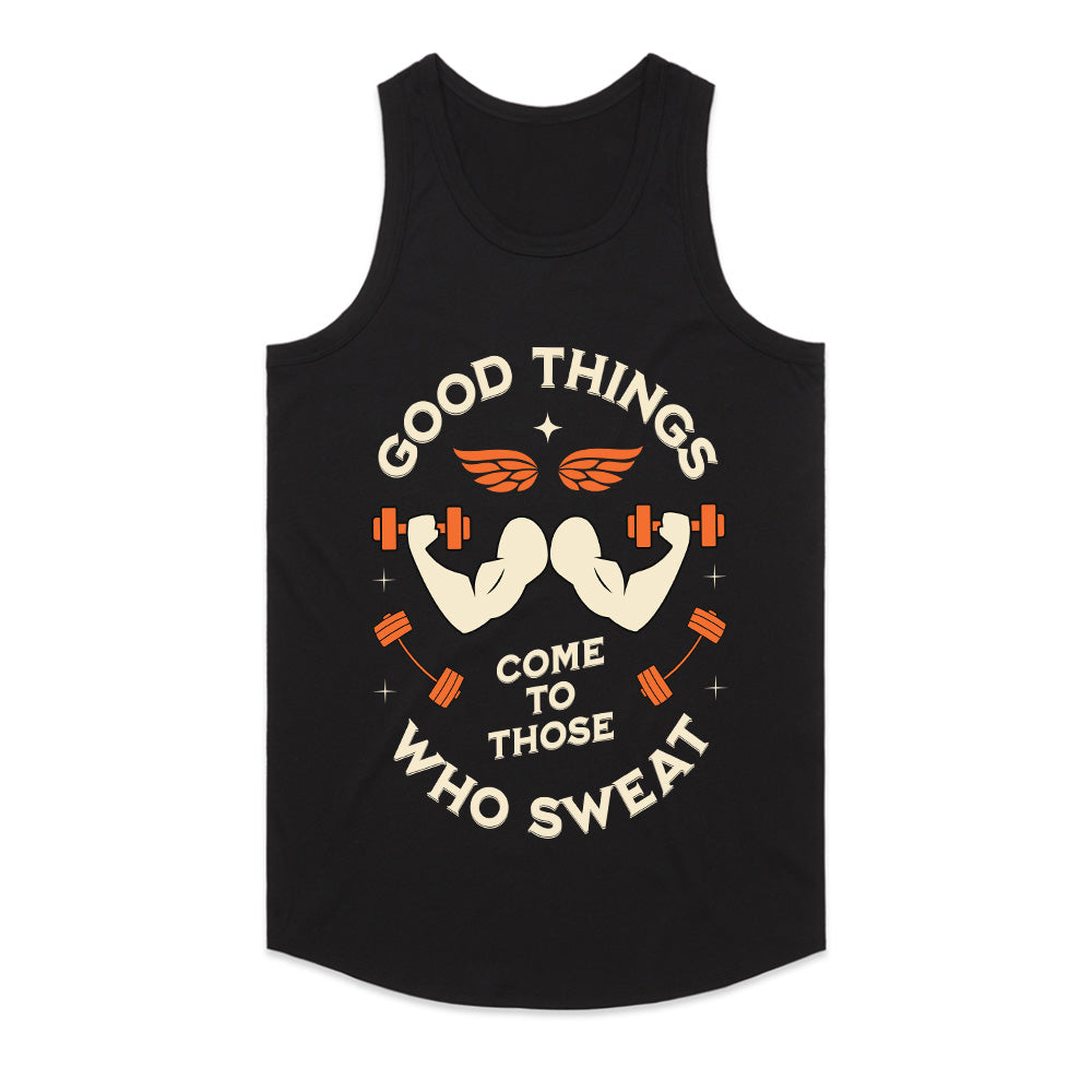 Good Things Come to Those Who Sweat – Motivational Gym T-Shirt | Fitness & Workout Tee