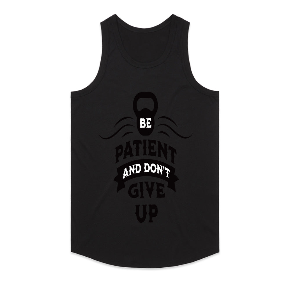 Be Patient and Don’t Give Up – Motivational Gym T-Shirt | Fitness & Mindset Tee