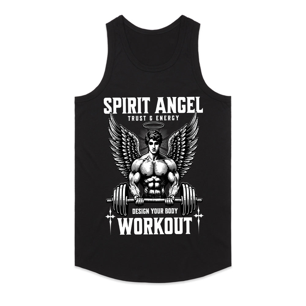 "Spirit Angel Workout" Gym T-Shirt – Trust, Energy & Strength