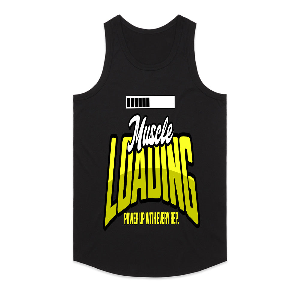 "Muscle Loading" Funny Gym T-Shirt – Power Up with Every Rep
