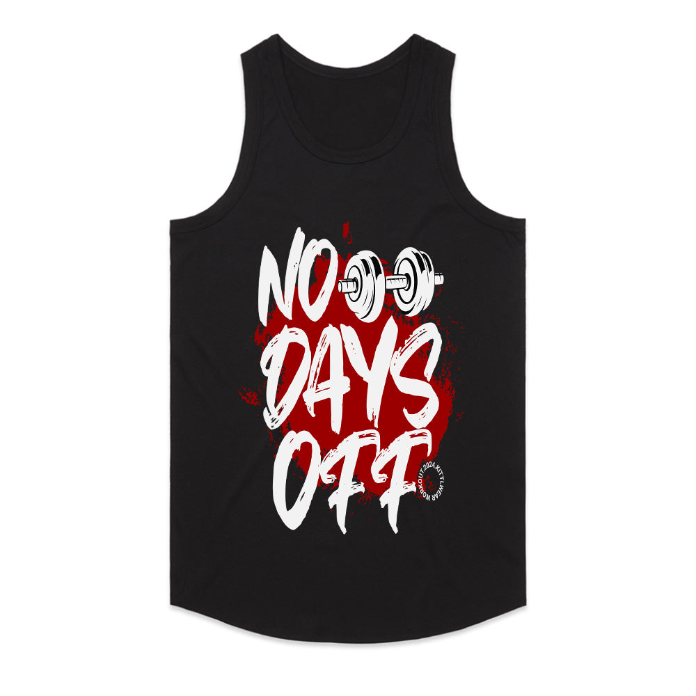 "No Days Off" Hardcore Gym T-Shirt – Relentless Training Mindset