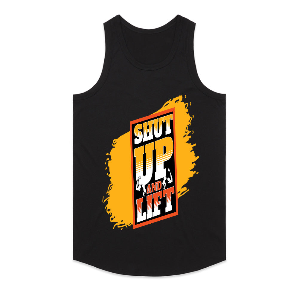 "Shut Up and Lift" Motivational Gym T-Shirt – No Excuses, Just Gains