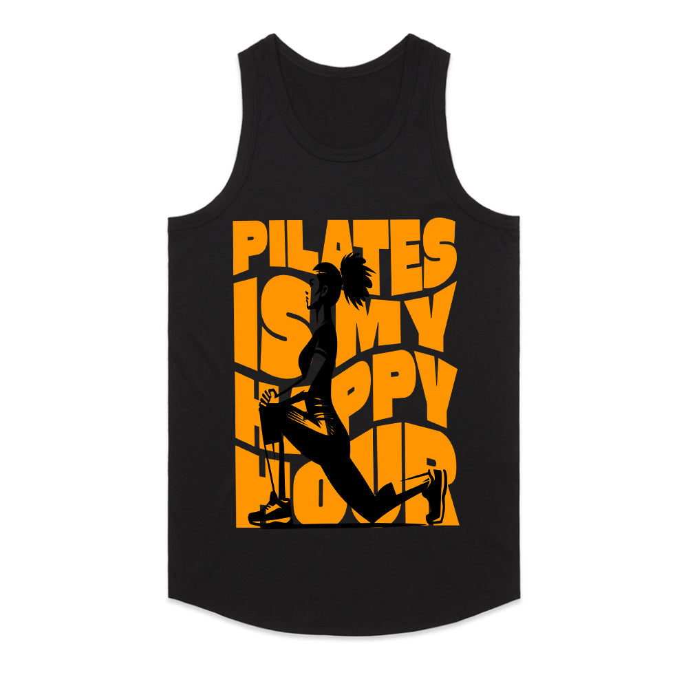 "Pilates Is My Happy Hour" Fun & Motivational Workout T-Shirt
