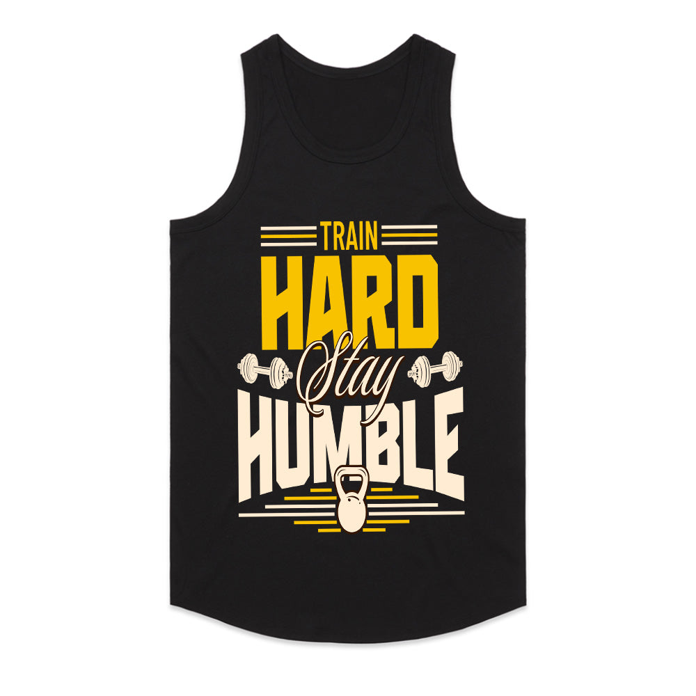 "Train Hard, Stay Humble" Motivational Gym T-Shirt – Strength Meets Character