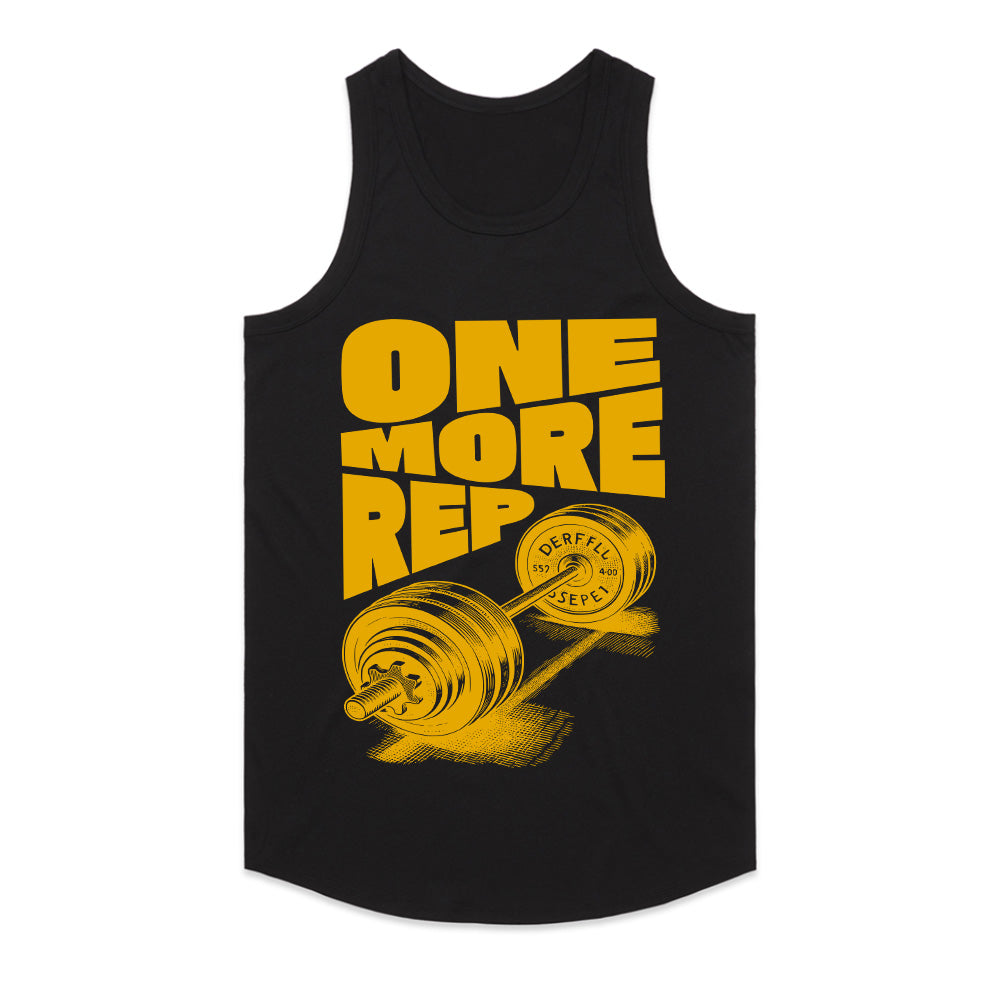 "One More Rep" Motivational Gym T-Shirt – Bold Fitness Apparel for Strength Training