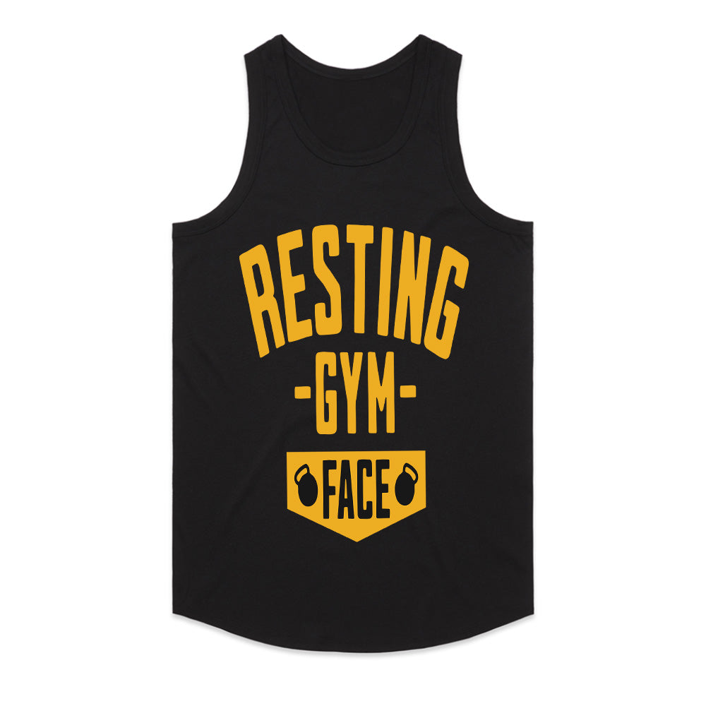 Resting Gym Face T-Shirt – Funny & Motivational Fitness Tee