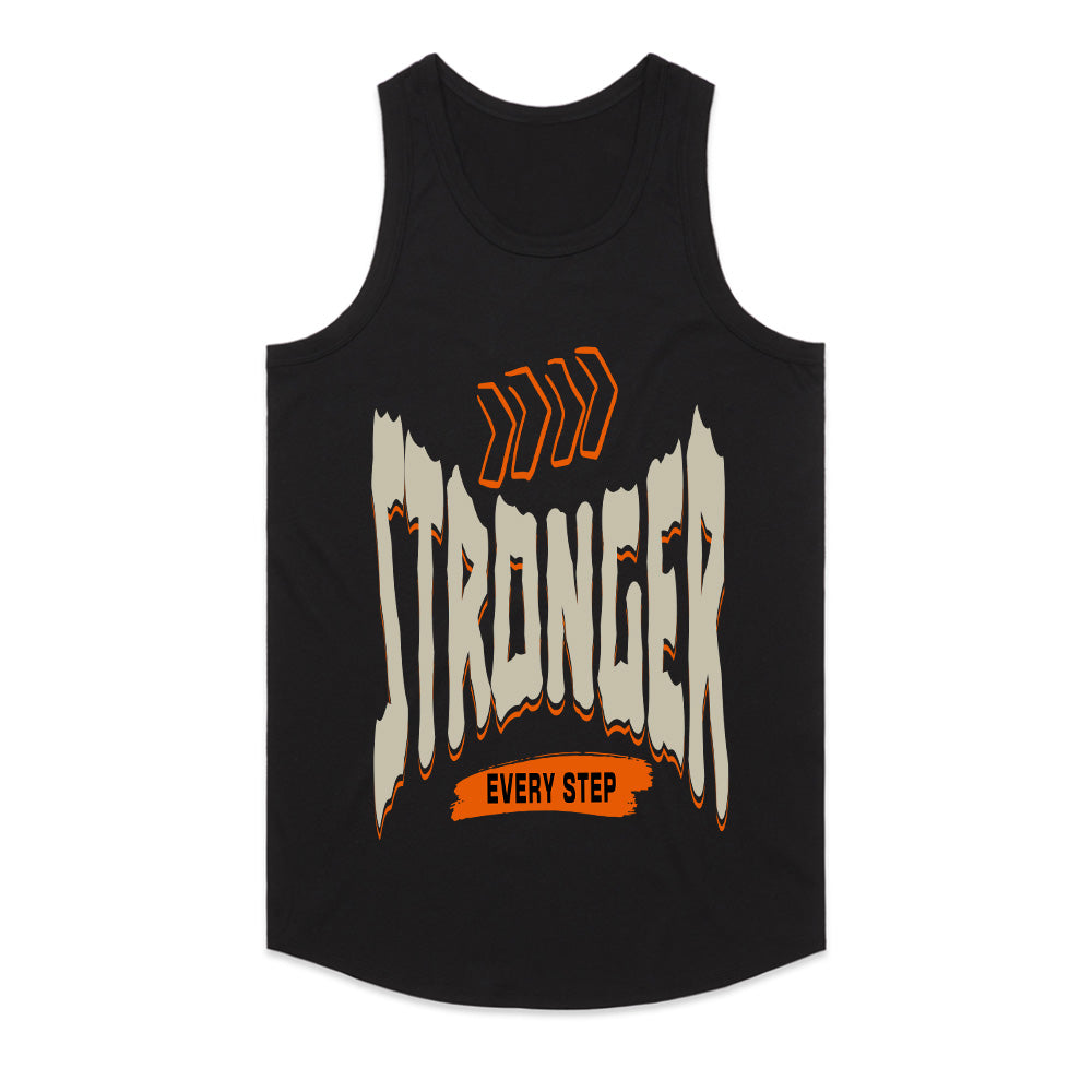 "Stronger Every Step" Motivational Gym T-Shirt – Push Forward & Level Up