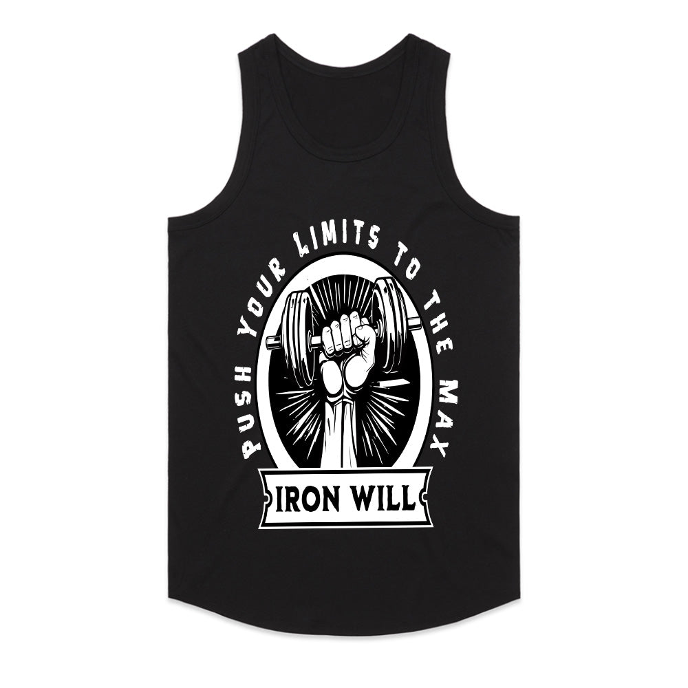 "Iron Will Gym T-Shirt – Push Your Limits to the Max Fitness Tee"