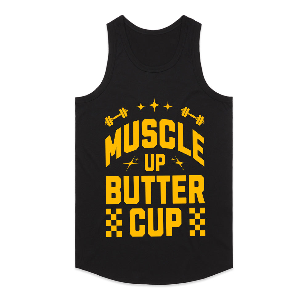 "Muscle Up, Buttercup" Funny Motivational Gym T-Shirt