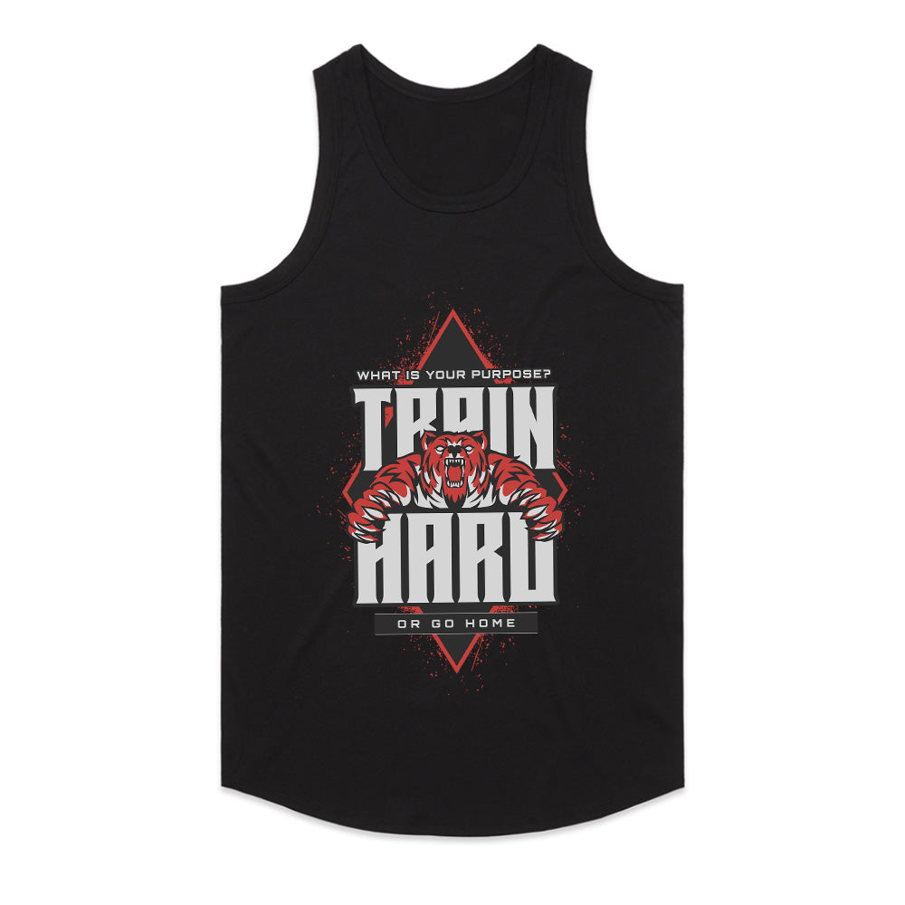"Train Hard or Go Home" Beast Mode Gym T-Shirt – Unleash Your Inner Strength