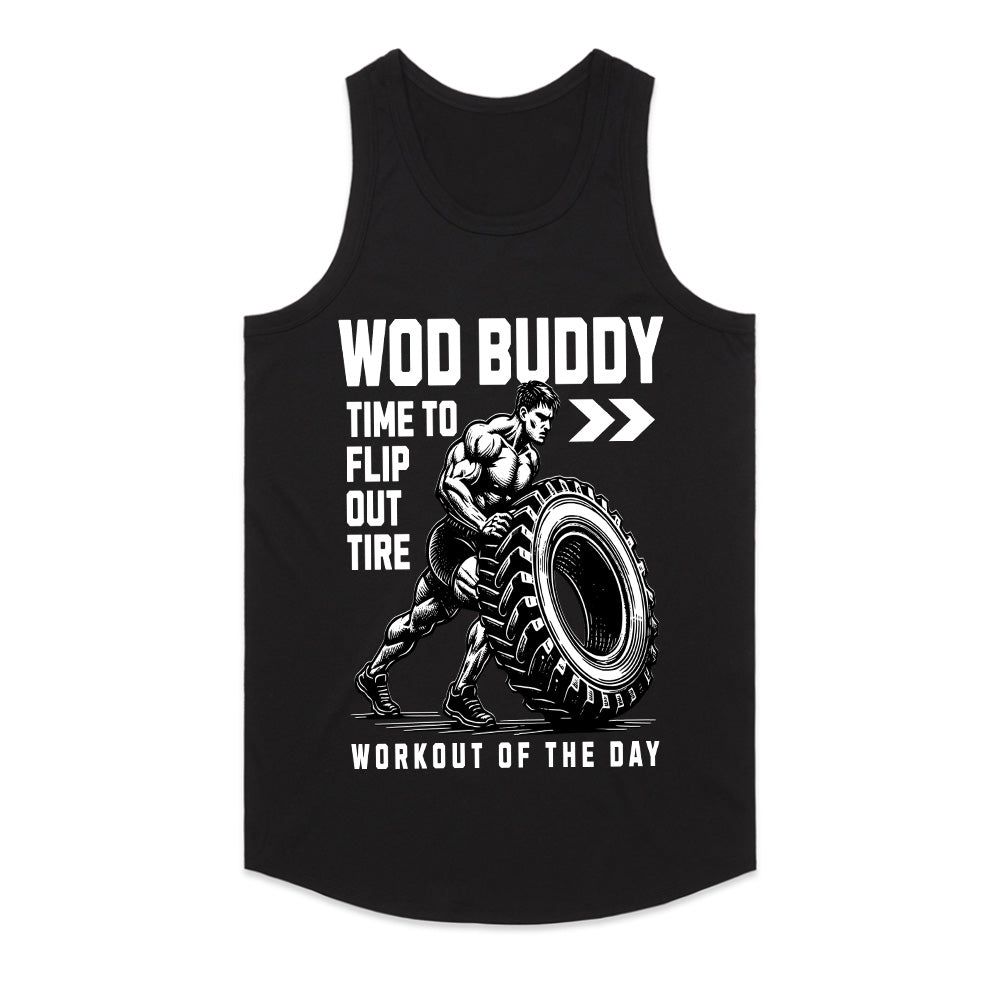 "WOD Buddy" CrossFit Tire Flip Gym T-Shirt – Time to Flip Out