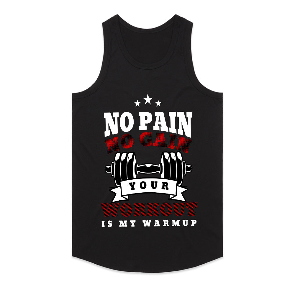"No Pain, No Gain – Your Workout is My Warmup" Hardcore Gym T-Shirt