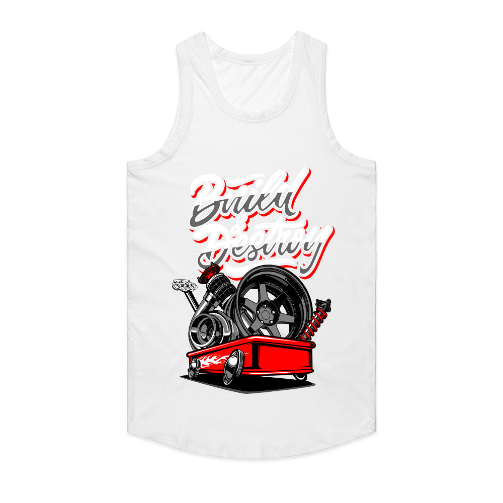 Build & Destroy Custom Garage Performance T-Shirt