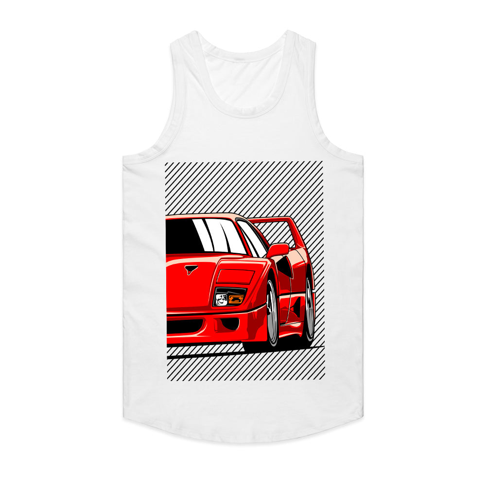 F40 Iconic Supercar T-Shirt — Redline Legend Edition
