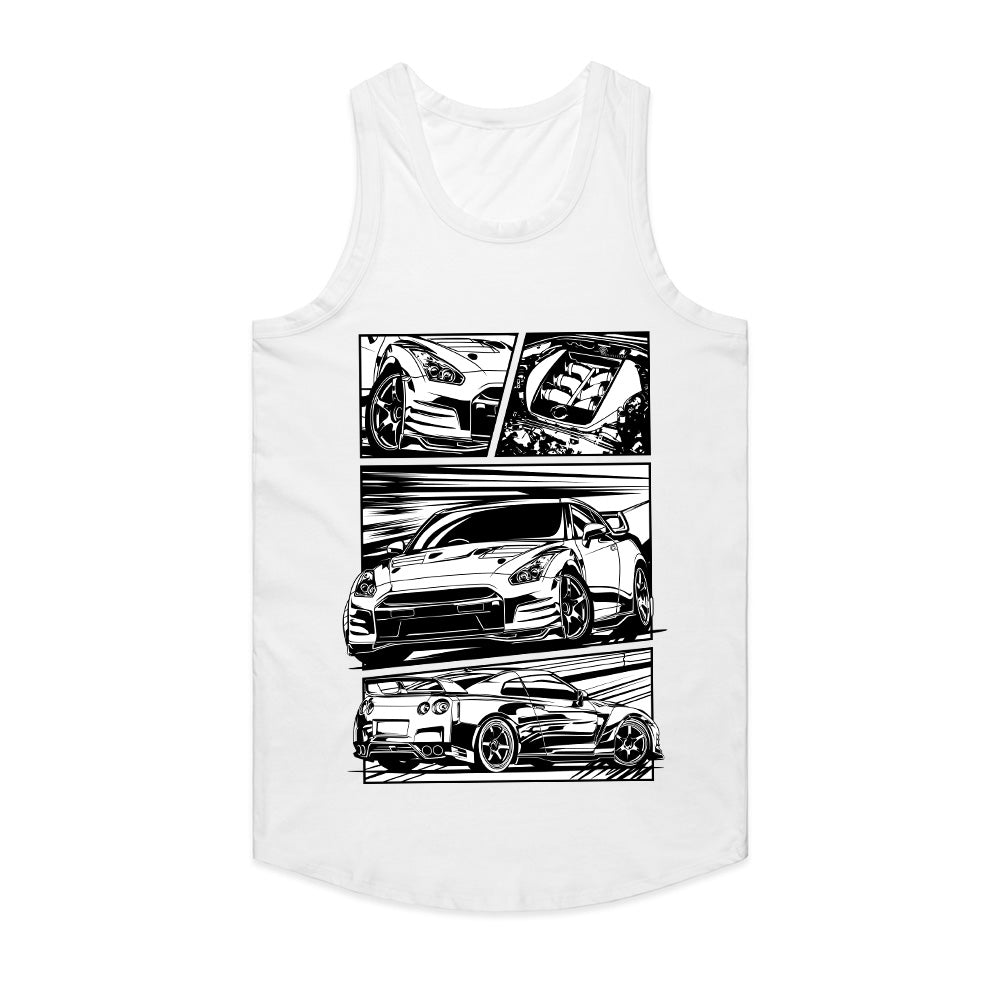 Godzilla Comic Panel T-Shirt — GT-R R35 Street Beast